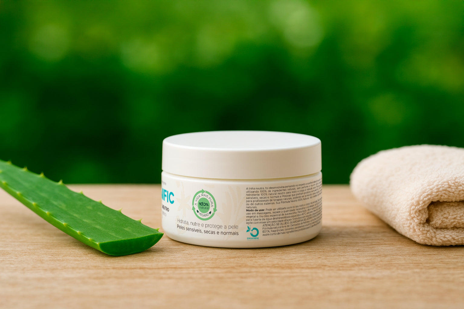 Creme hidrante neutro facial e corporal 100g - Organific