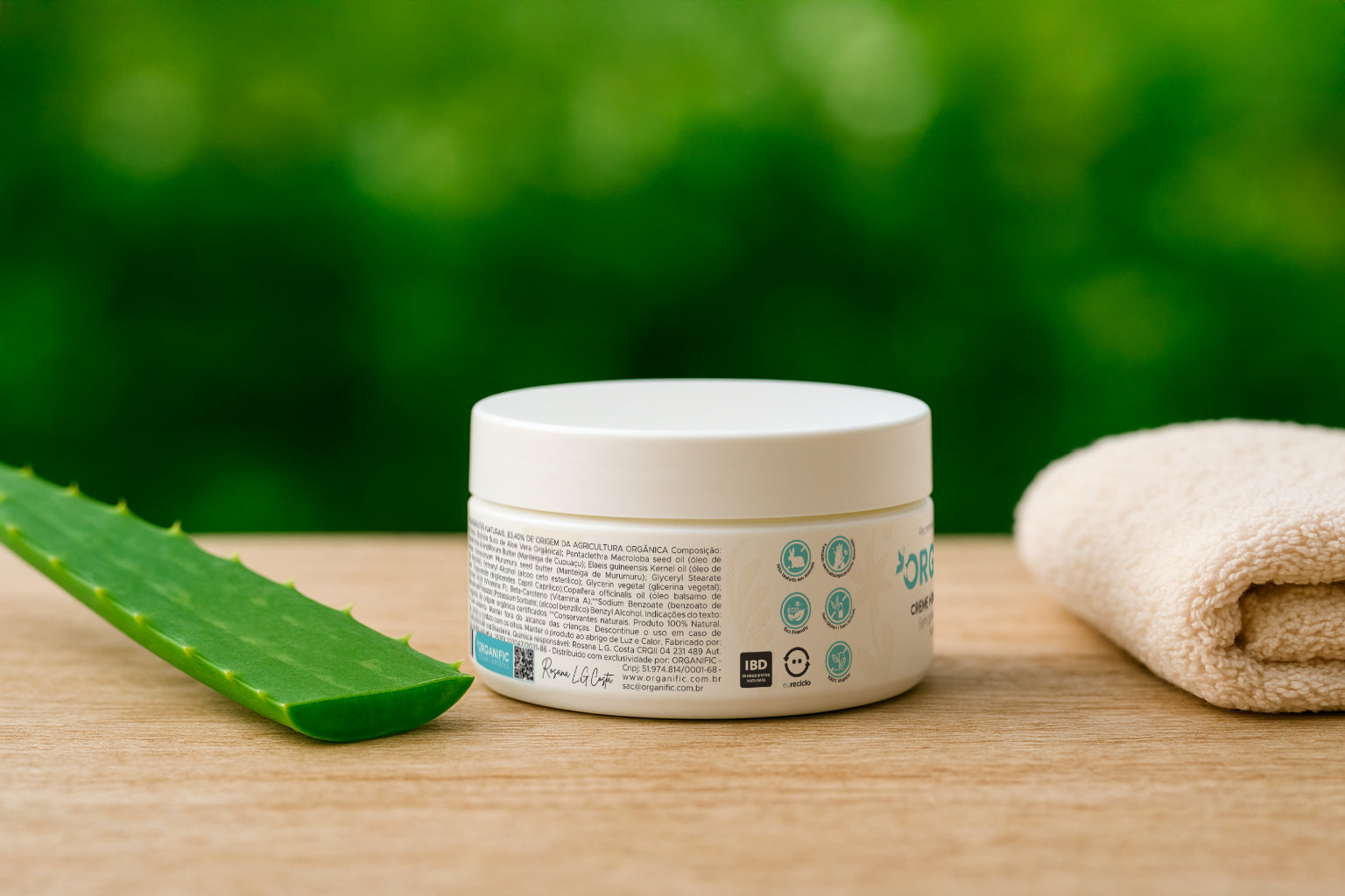 Creme hidrante neutro facial e corporal 100g - Organific