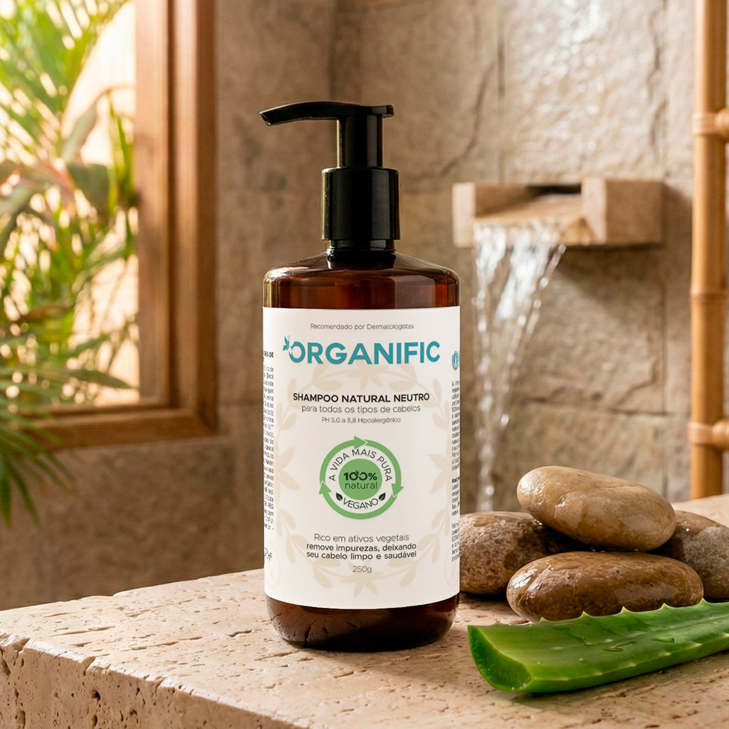 Shampoo natural neutro sem perfume 250g - Organific