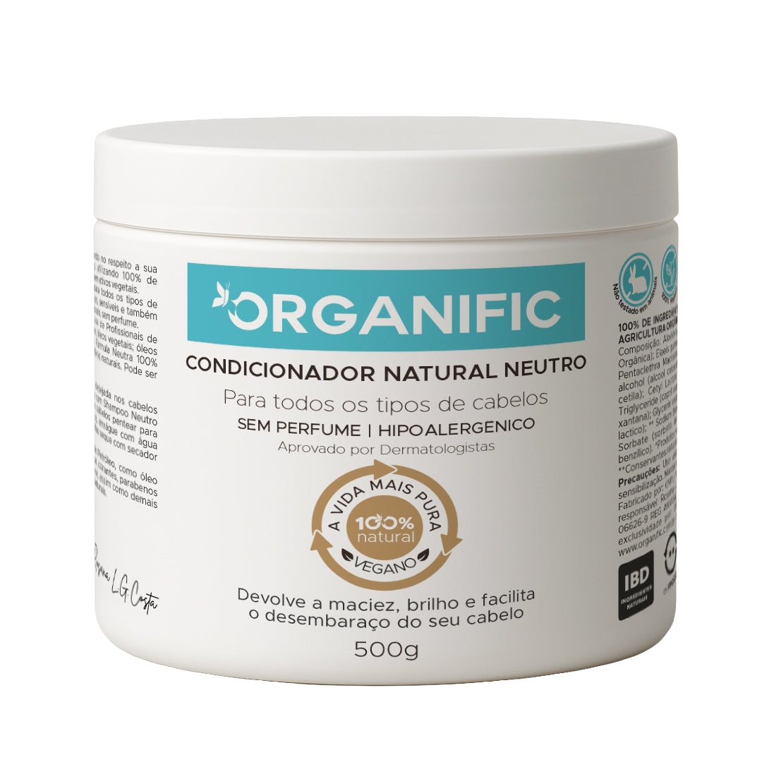 Kit Shampoo e Condicionador natural neutro sem perfume, vegano - Organific