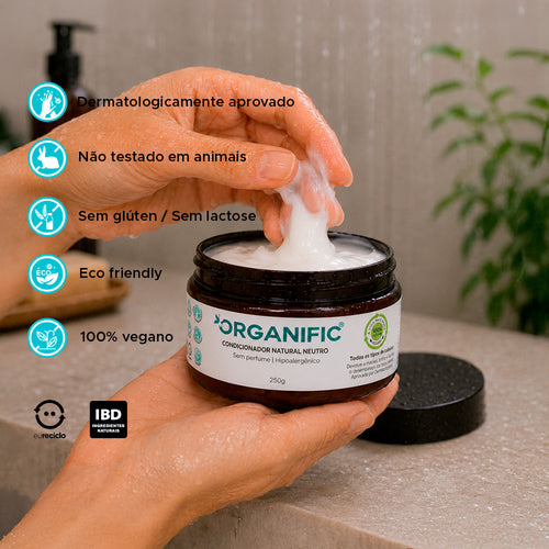 Condicionador natural neutro sem perfume 250g - Organific