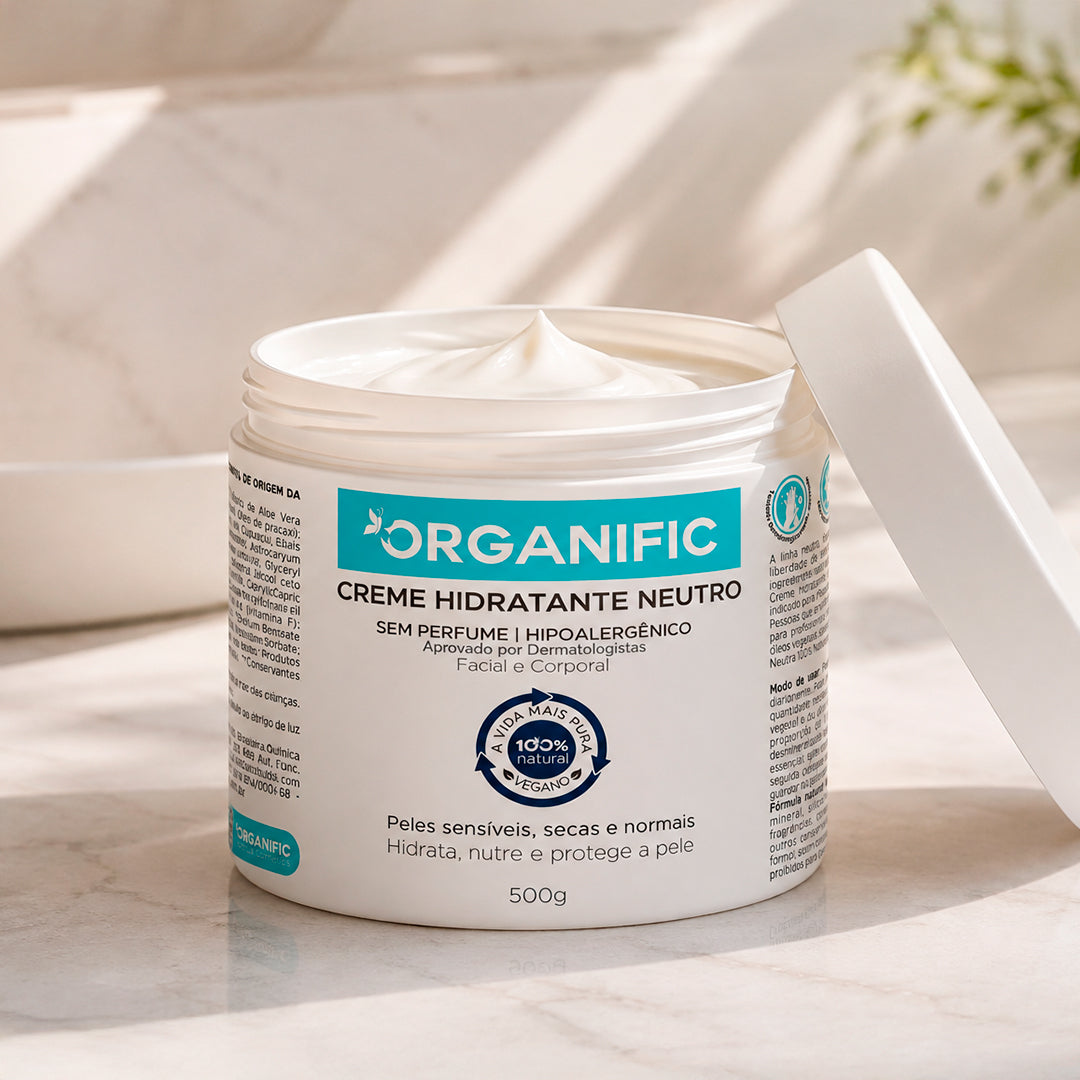 Creme hidrante neutro facial e corporal 500g - Organific