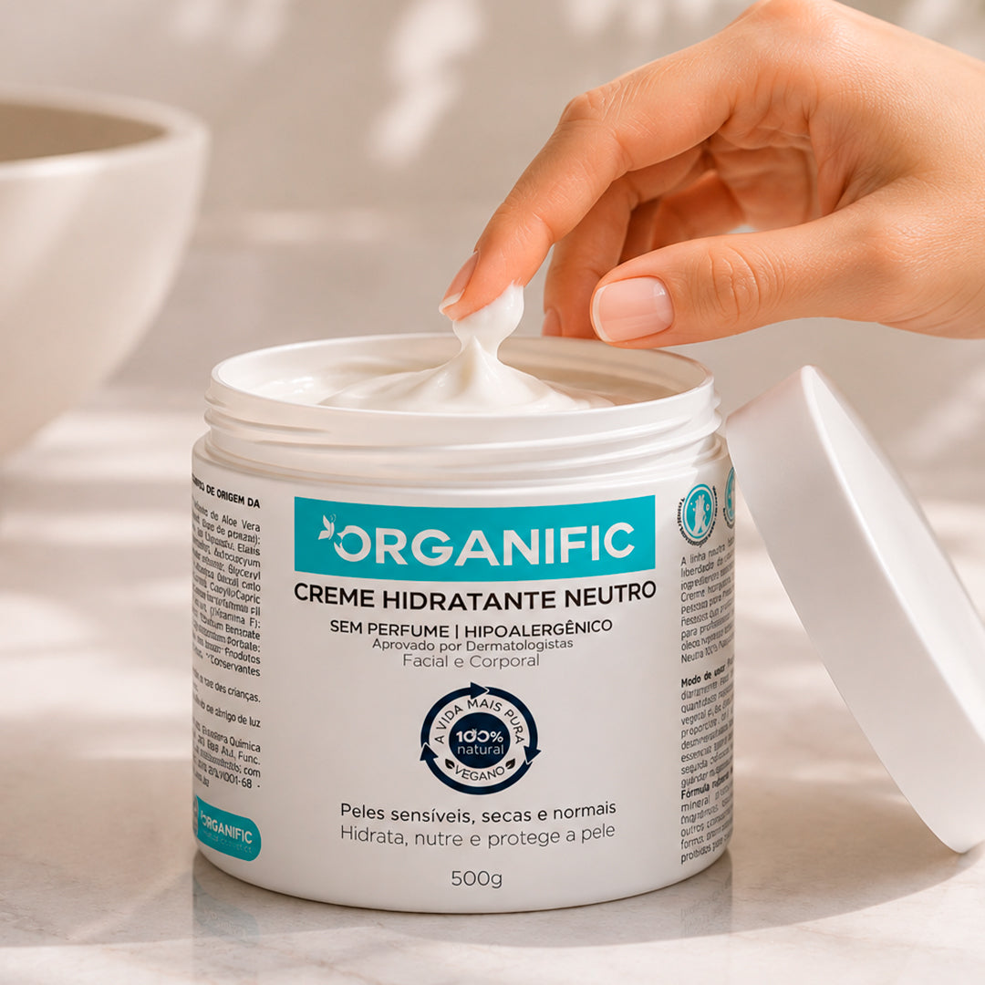 Creme hidrante neutro facial e corporal 500g - Organific