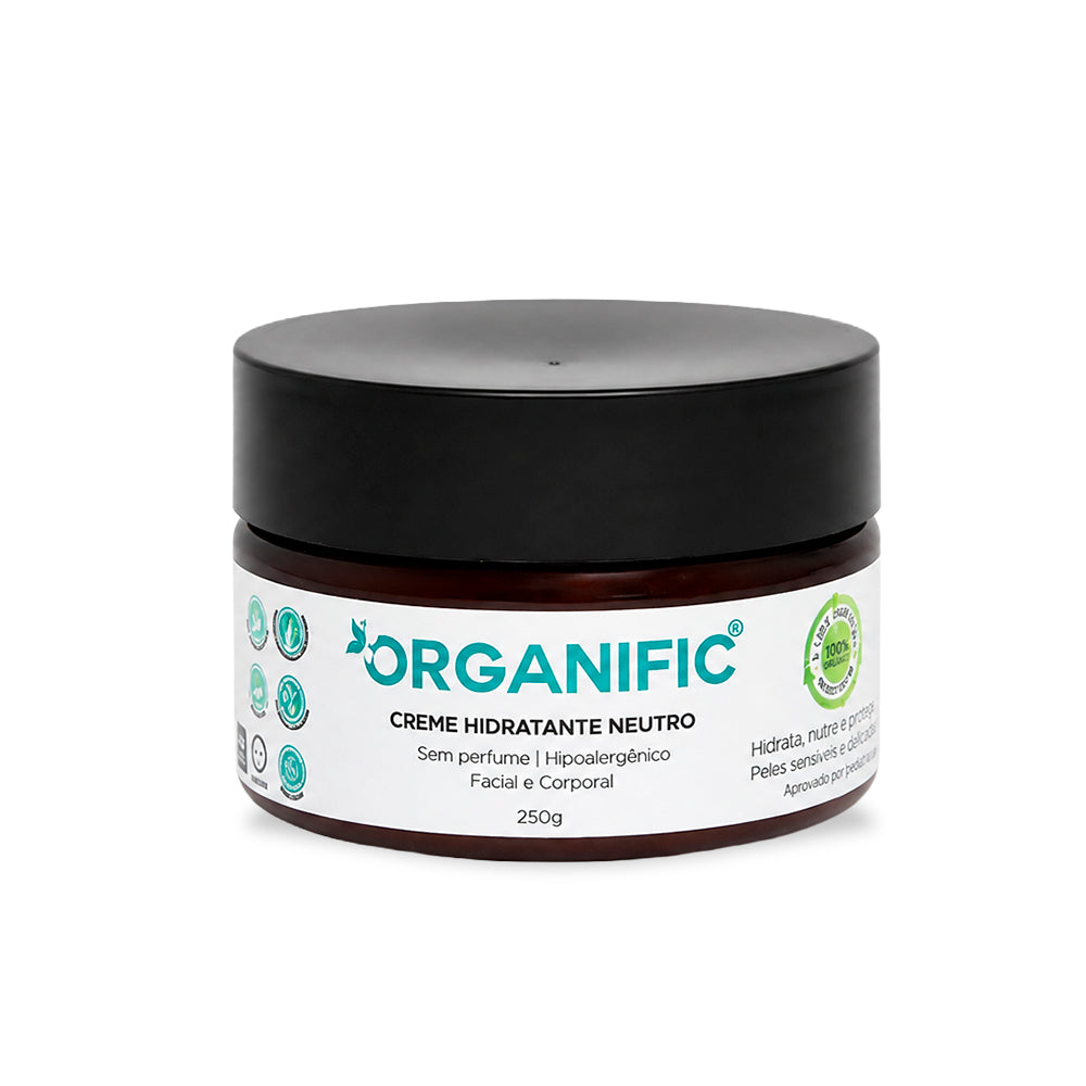 Kit Sabonete Líquido 250ml + Creme Hidratante 250g Natural Neutro Sem Perfume - Organific (Cópia)