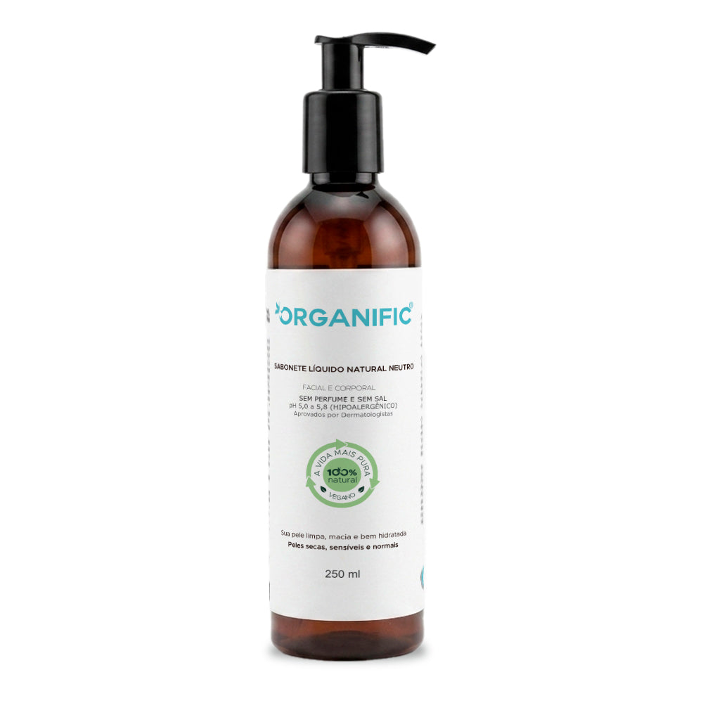Kit Shampoo + Sabonete Líquido 250ml Natural Neutro Sem Perfume - Organific