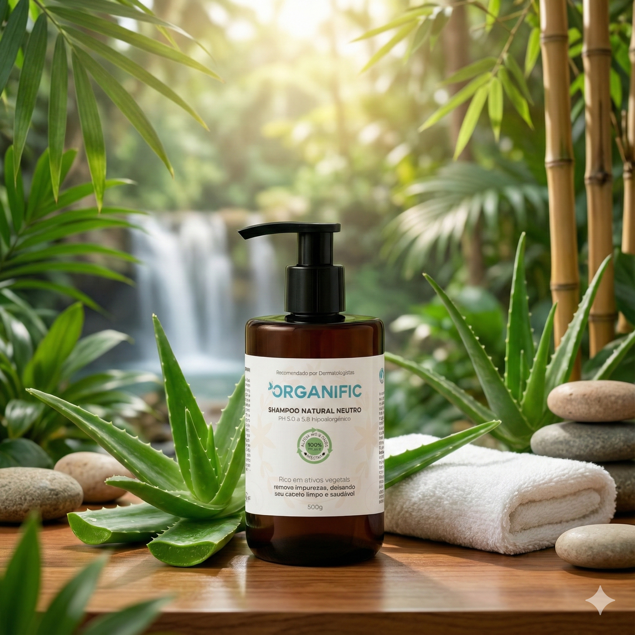 Shampoo natural neutro sem perfume 500g - Organific